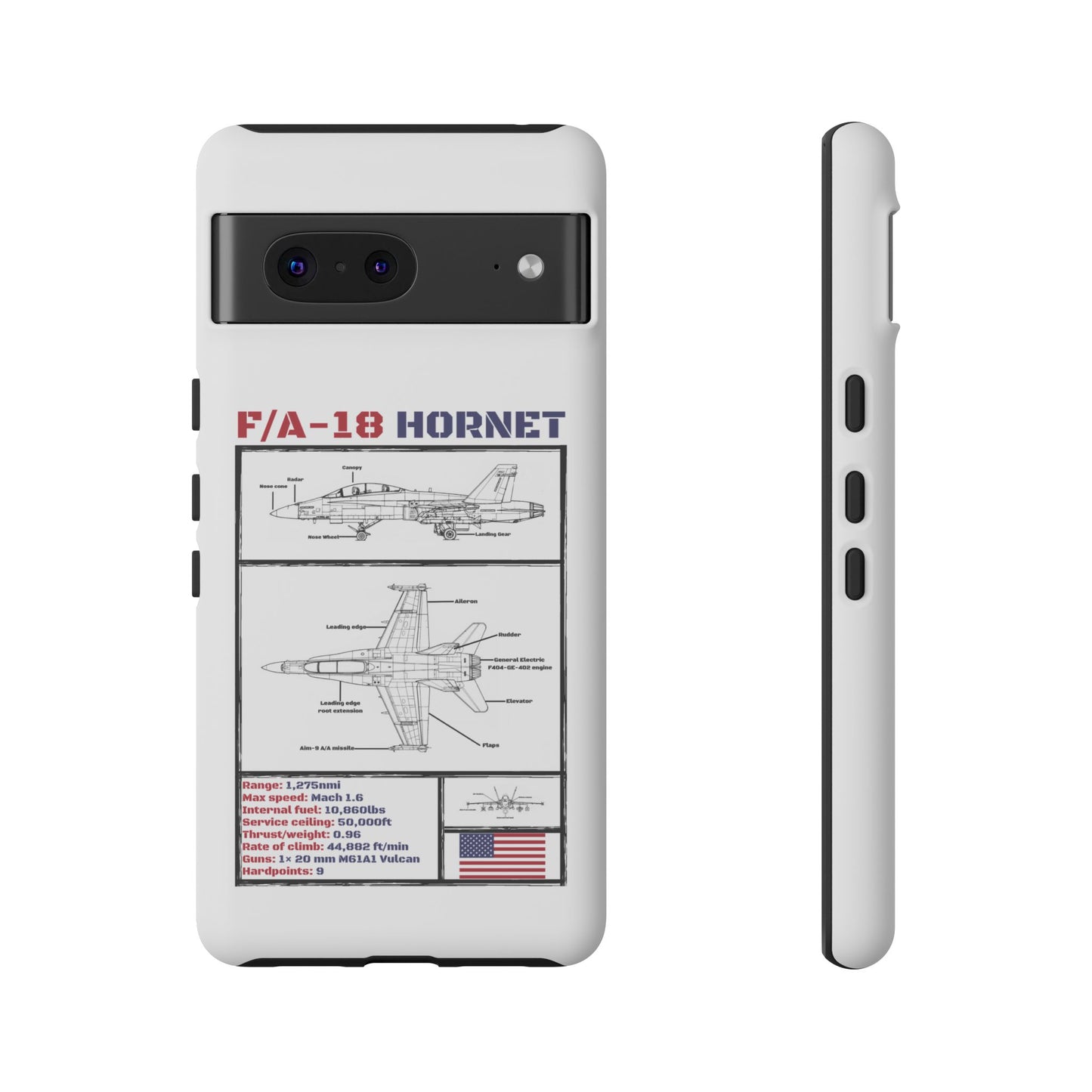 F/A-18 Hornet Schematic edition phone case