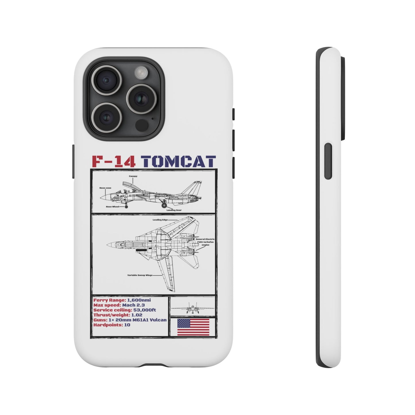 F-14 Tomcat Schematic edition phone case