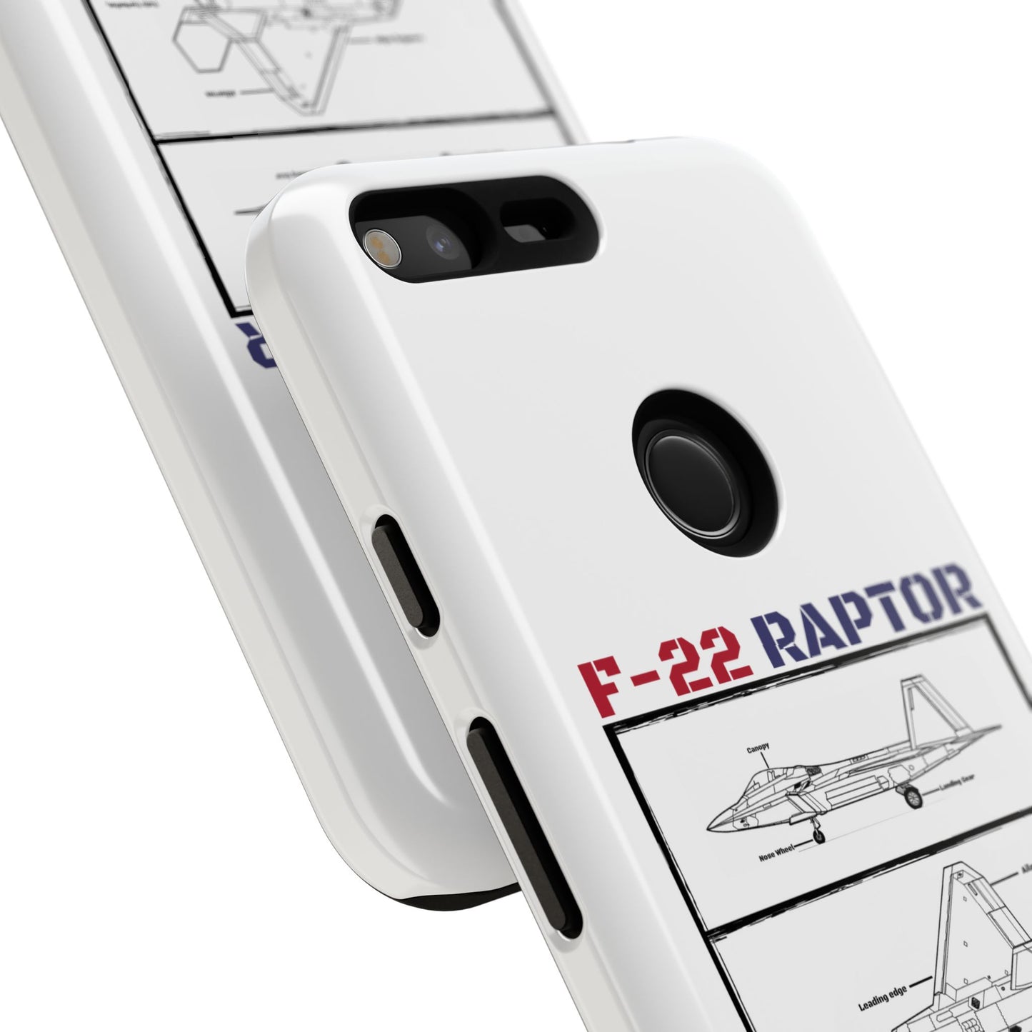 F-22 Raptor Schematic edition phone case (USAF Colour-Way)