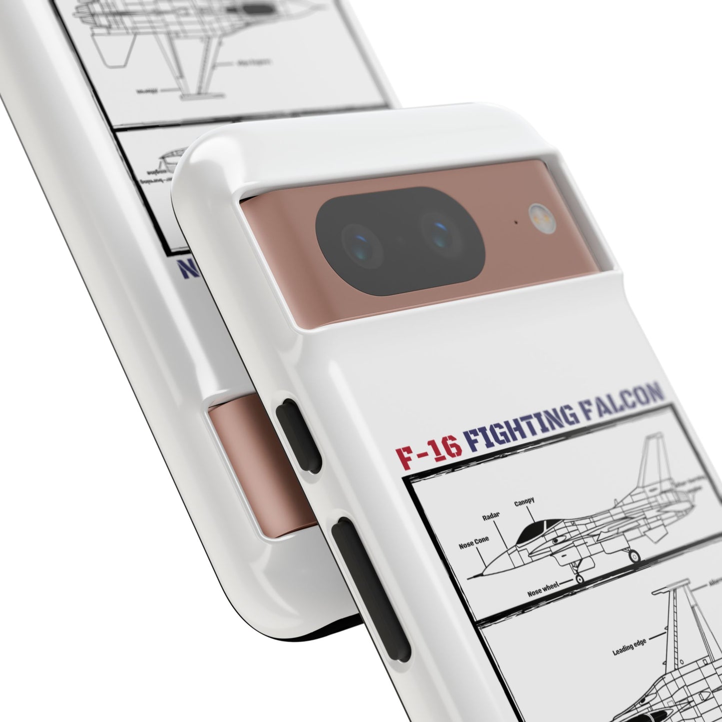 F-16 Fighting Falcon Schematic edition phone case (USAF Colour-Way)