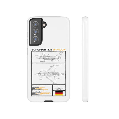 Eurofighter typhoon Schematic edition phone case (Luftwaffe Colour-Way)