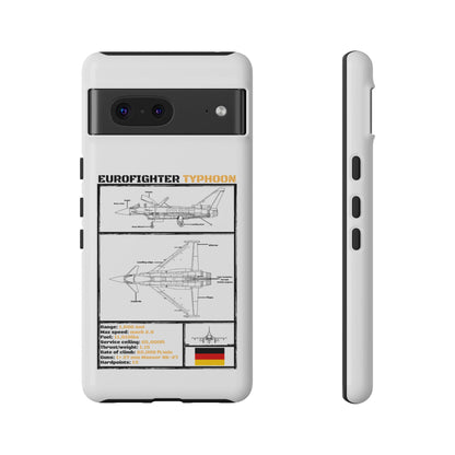 Eurofighter typhoon Schematic edition phone case (Luftwaffe Colour-Way)