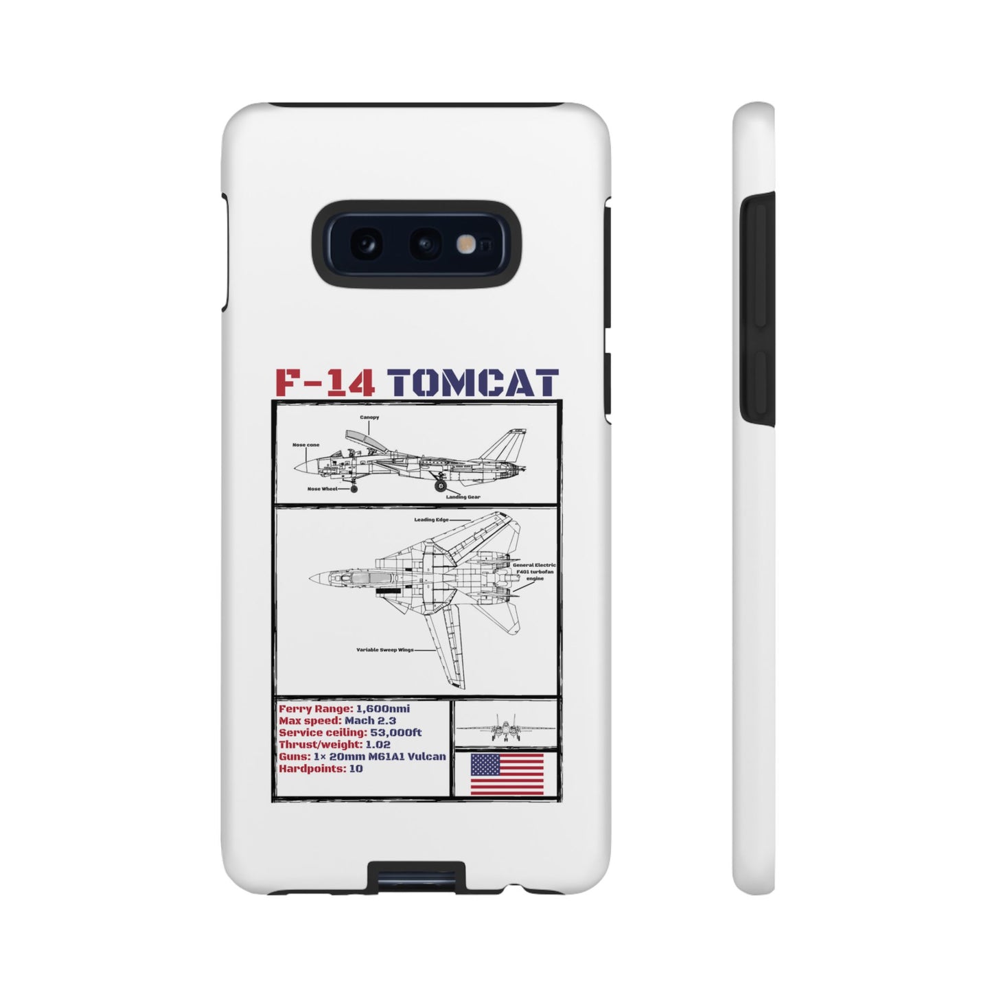 F-14 Tomcat Schematic edition phone case