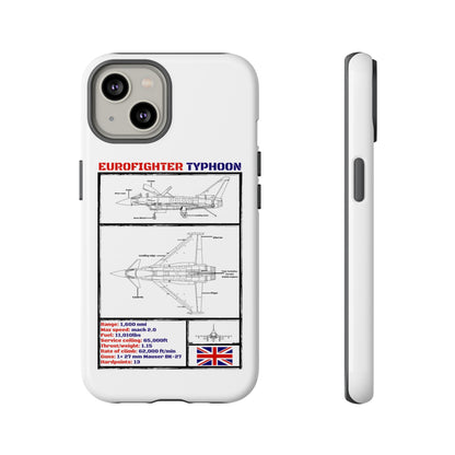 Eurofighter typhoon Schematic edition phone case (RAF Colour-Way)