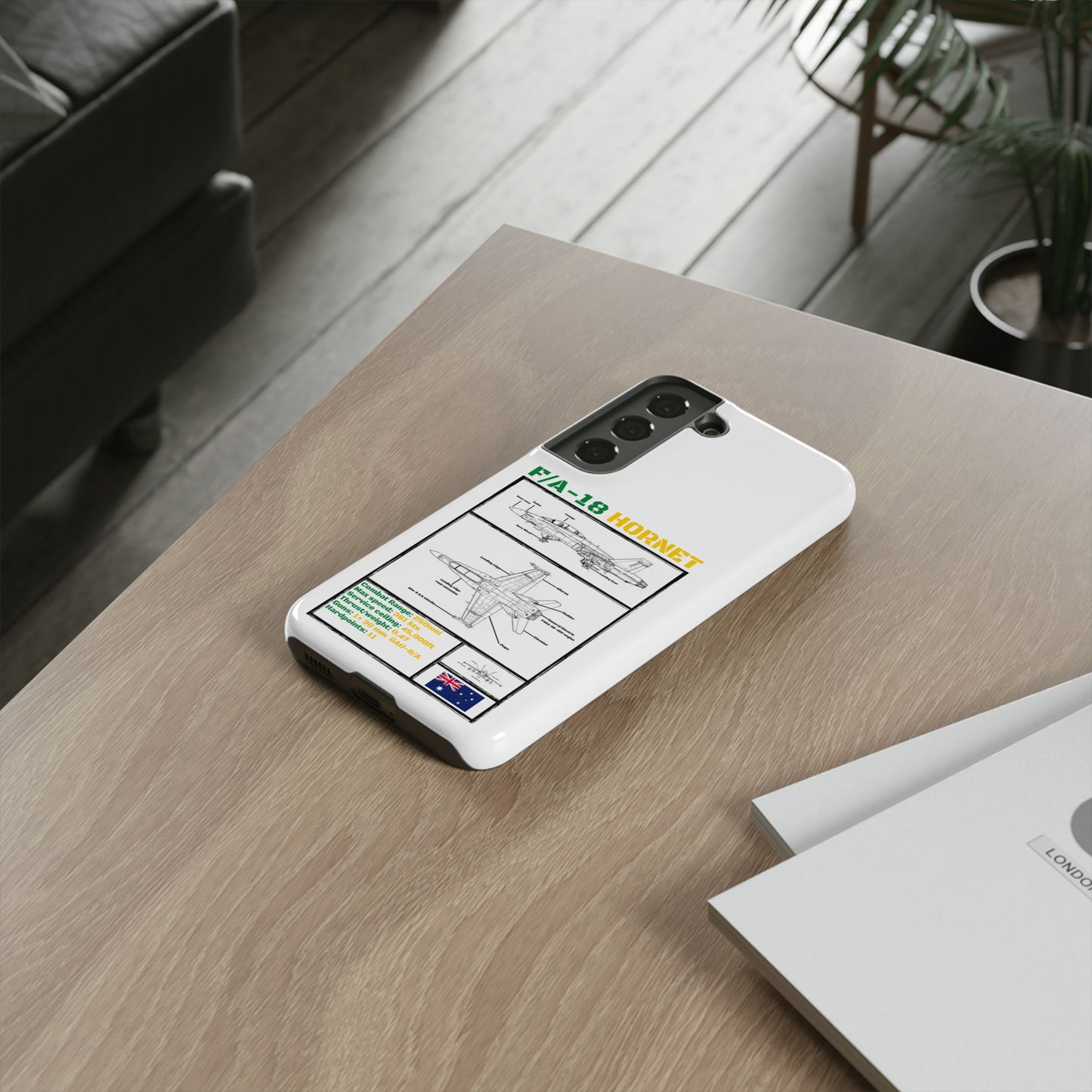 F/A-18 Hornet Schematic edition phone case (RAAF Colour-Way)