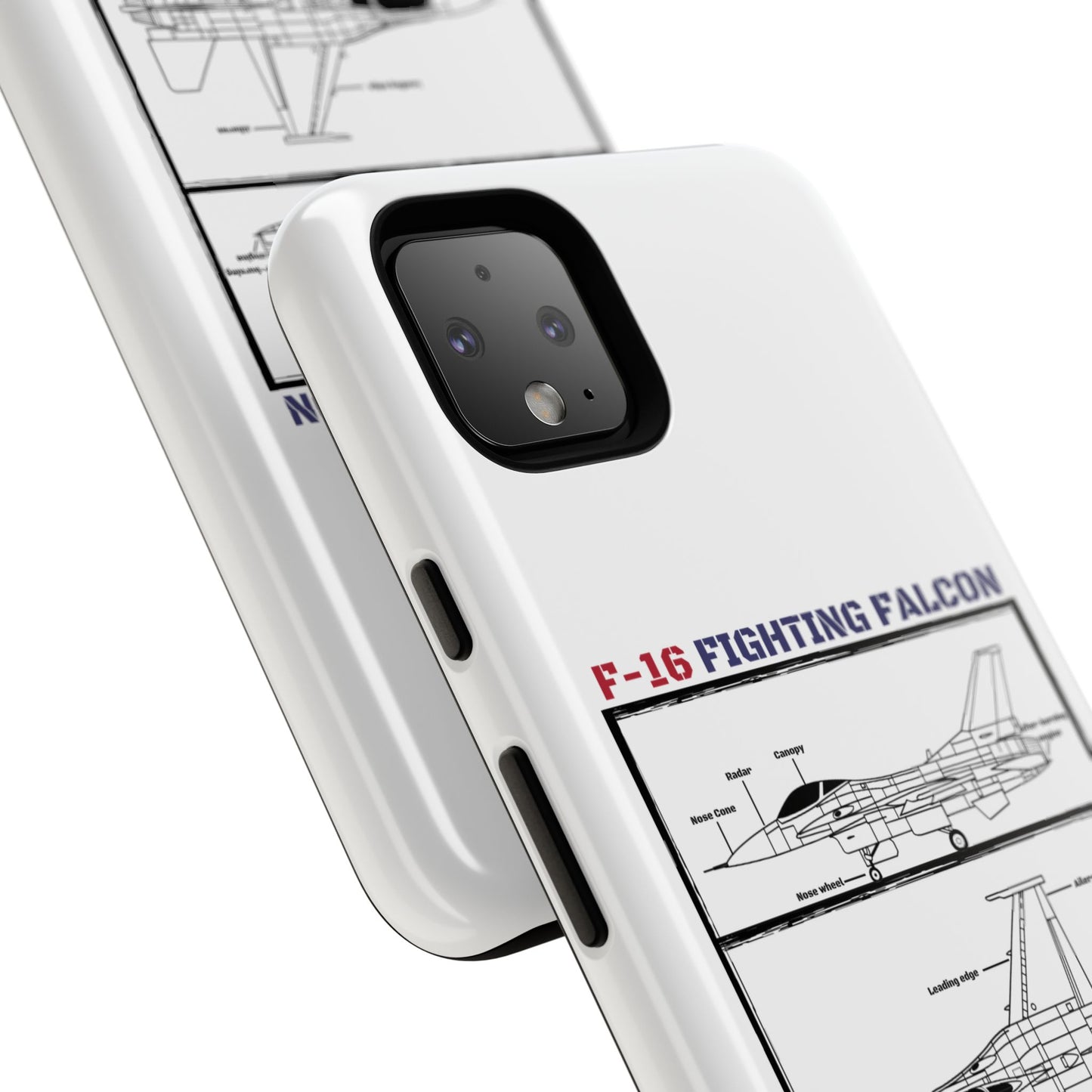 F-16 Fighting Falcon Schematic edition phone case (USAF Colour-Way)