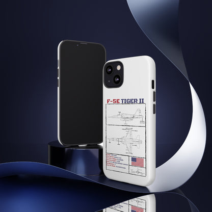 F-5E Schematic Durable Phone Case (USAF colour-ways)