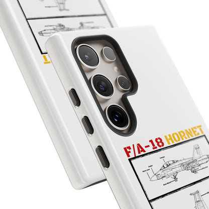 F/A-18 Hornet Schematic edition phone case (EDA Colour-Way)