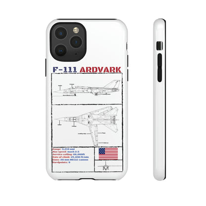 F111 Aardvark  Schematic Durable Phone Case (USAF Colourways)