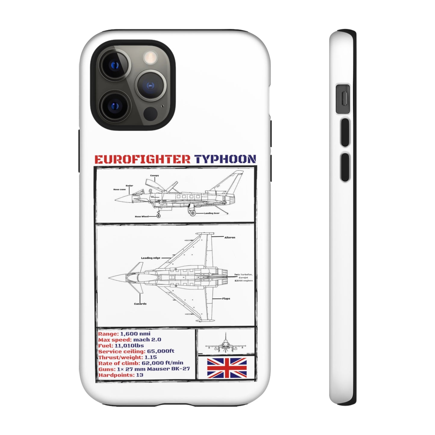 Eurofighter Typhoon Rigid Phone Case (RAF colour-ways)