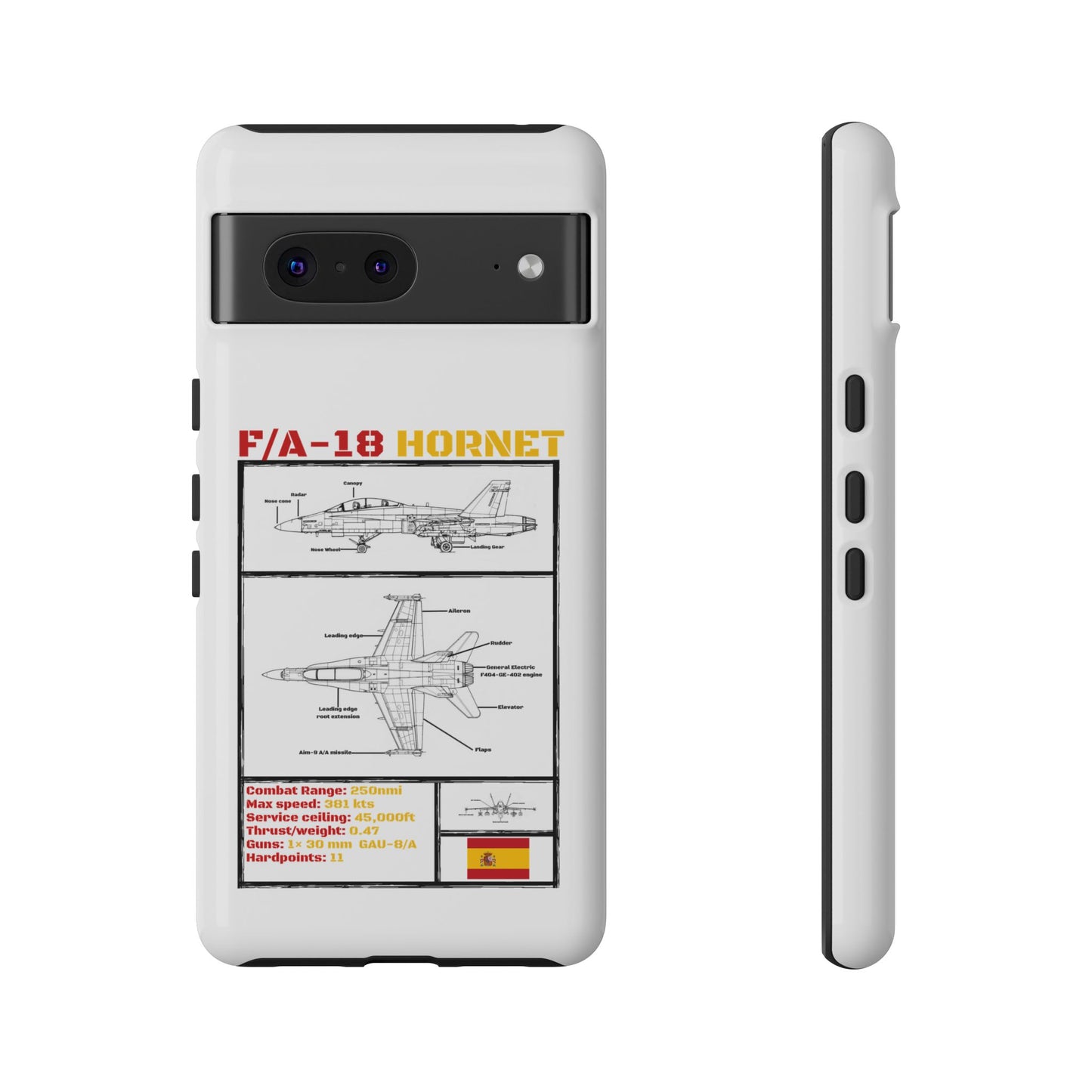 F/A-18 Hornet Schematic edition phone case (EDA Colour-Way)