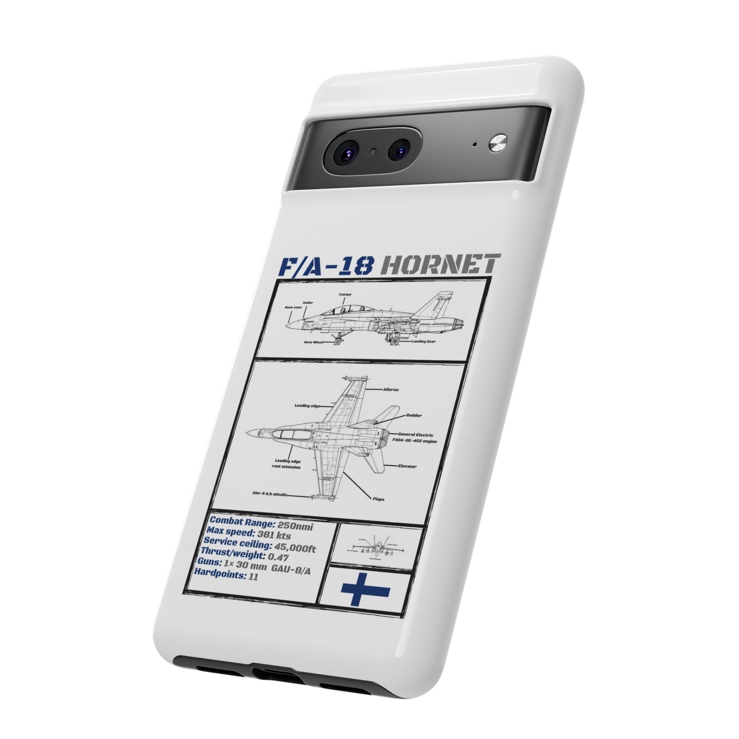 F/A-18 Hornet Schematic edition phone case (FAF Colour-Way)