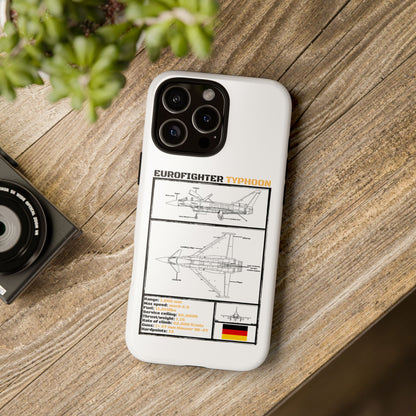 Eurofighter typhoon Schematic edition phone case (Luftwaffe Colour-Way)