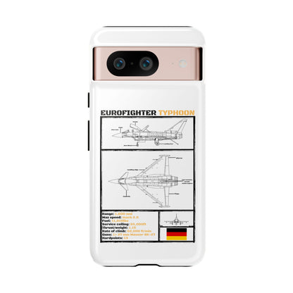 Eurofighter typhoon Schematic edition phone case (Luftwaffe Colour-Way)