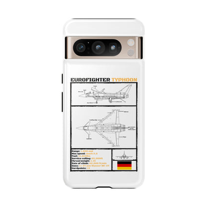 Eurofighter typhoon Schematic edition phone case (Luftwaffe Colour-Way)