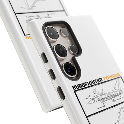 Eurofighter typhoon Schematic edition phone case (Luftwaffe Colour-Way)