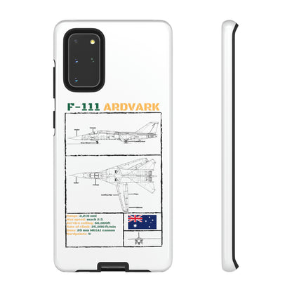 F111 Aardvark  Schematic Durable Phone Case (RAAF colouways)