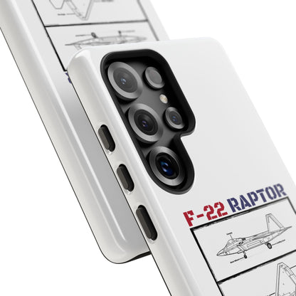 F-22 Raptor Schematic edition phone case (USAF Colour-Way)