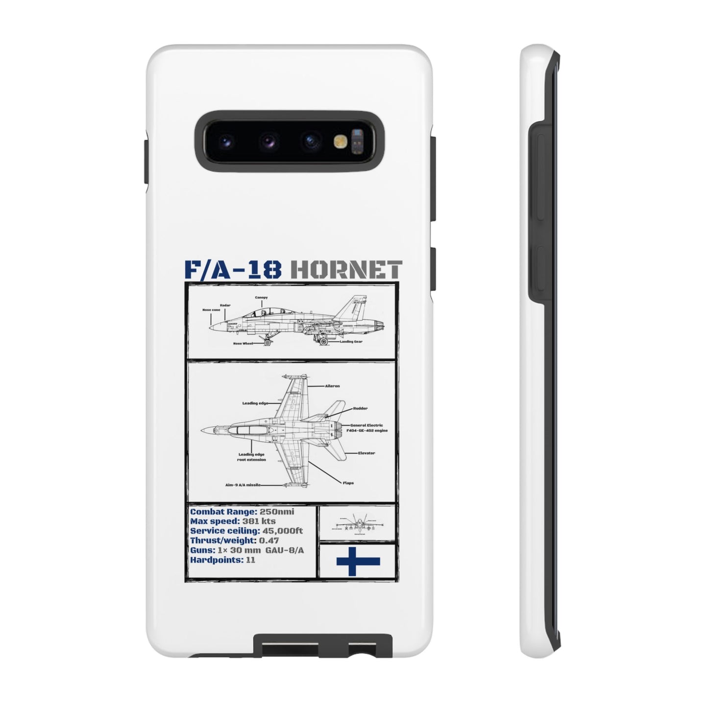 F/A-18 Hornet Schematic edition phone case (FAF Colour-Way)