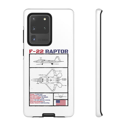 F-22 Raptor Schematic edition phone case (USAF Colour-Way)