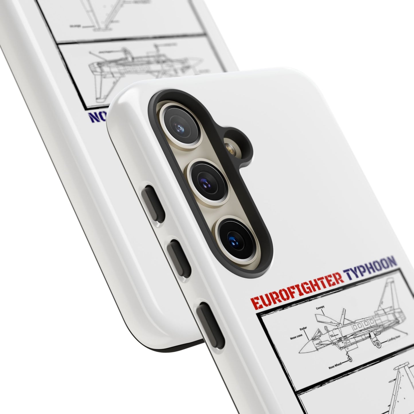 Eurofighter typhoon Schematic edition phone case (RAF Colour-Way)