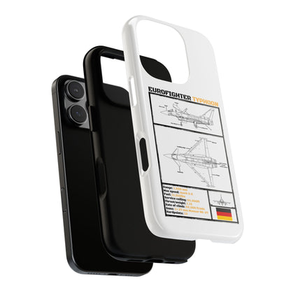 Eurofighter typhoon Schematic edition phone case (Luftwaffe Colour-Way)