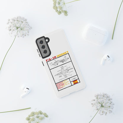 F/A-18 Hornet Schematic edition phone case (EDA Colour-Way)