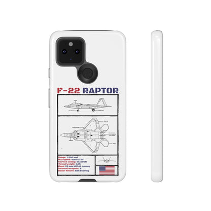 F-22 Raptor Schematic edition phone case (USAF Colour-Way)
