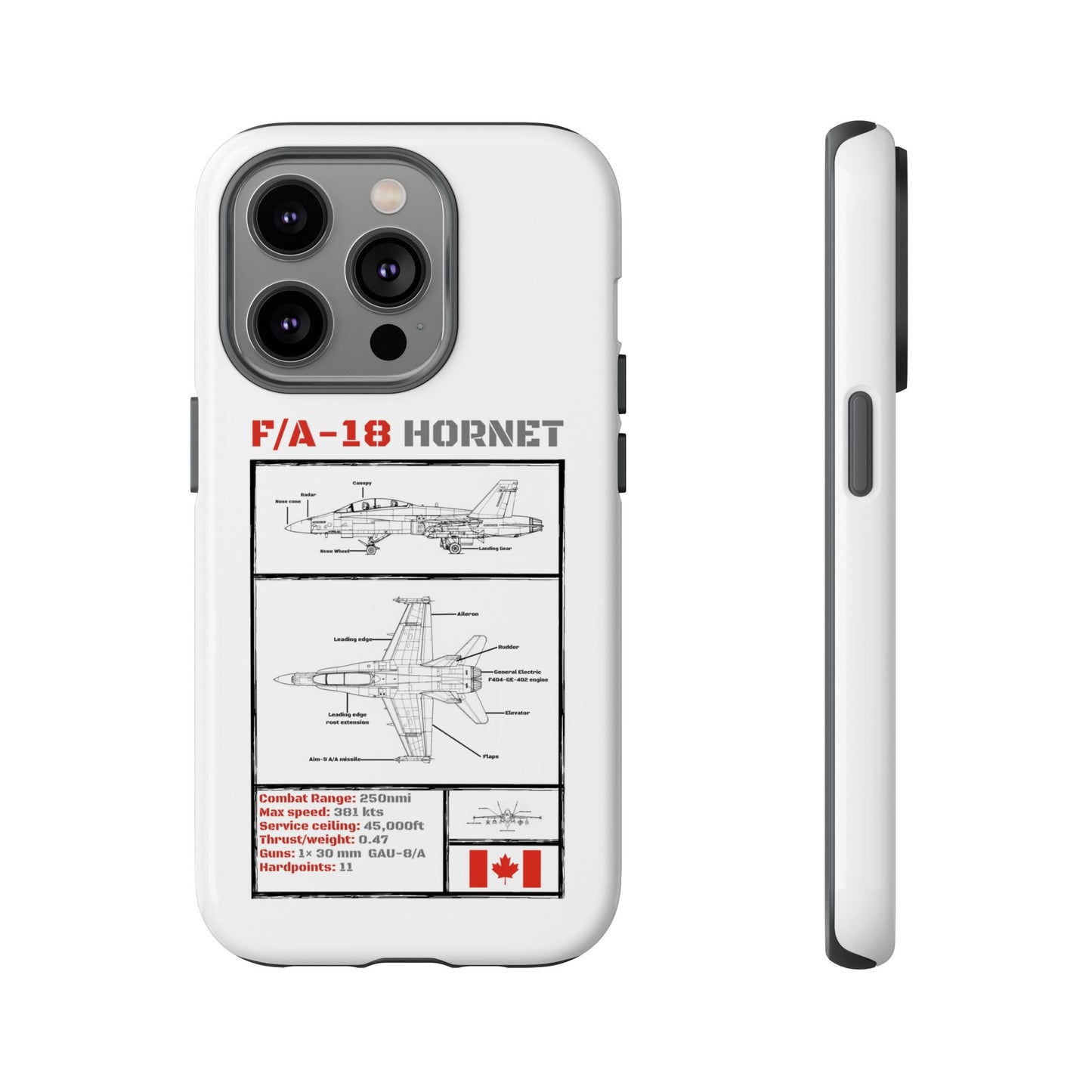 F/A-18 Hornet Schematic edition phone case (RCAF Colour-Way)