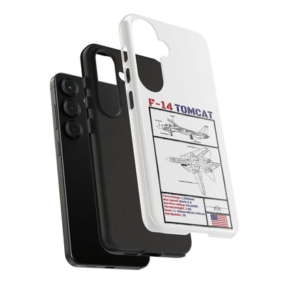 F-14 Tomcat Schematic edition phone case (USAF Colour-Way)