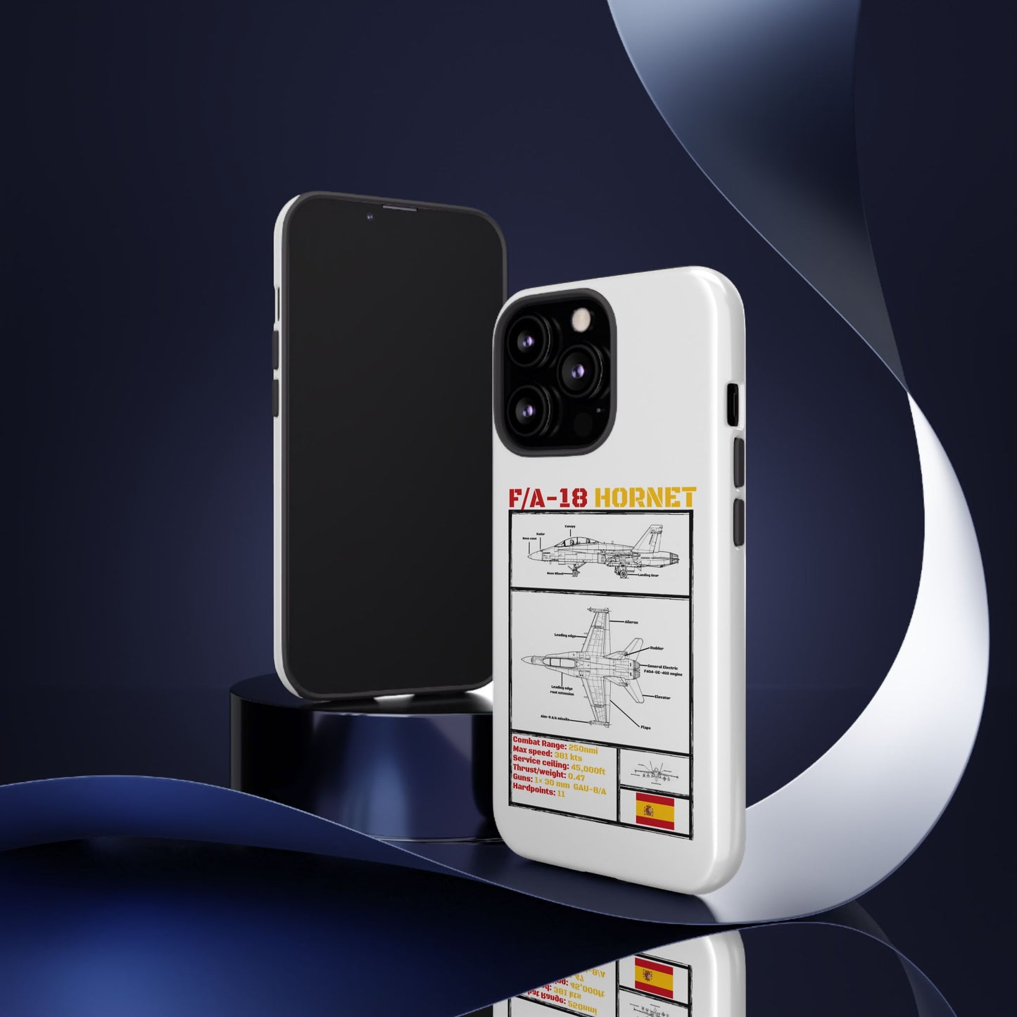 F/A-18 Hornet Schematic edition phone case (EDA Colour-Way)