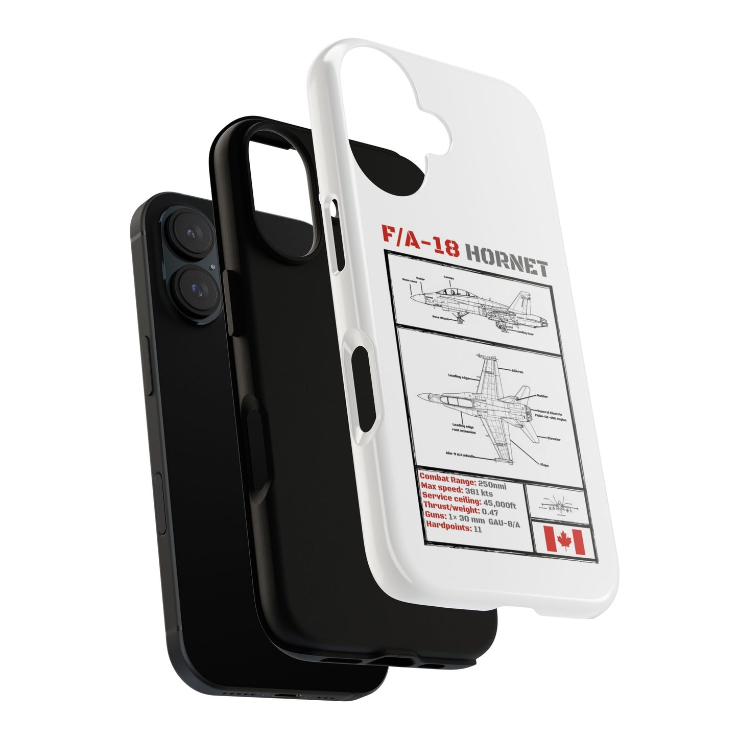 F/A-18 Hornet Schematic edition phone case (RCAF Colour-Way)