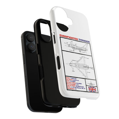 Eurofighter typhoon Schematic edition phone case (RAF Colour-Way)