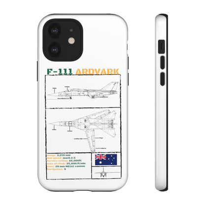 F111 Aardvark  Schematic Durable Phone Case (RAAF colouways)