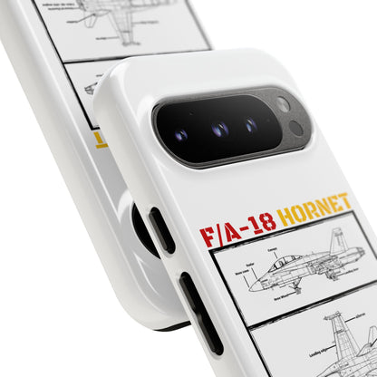 F/A-18 Hornet Schematic edition phone case (EDA Colour-Way)