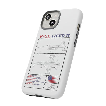 F-5E Schematic Durable Phone Case (USAF colour-ways)