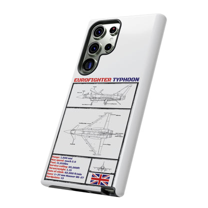 Eurofighter typhoon Schematic edition phone case (RAF Colour-Way)