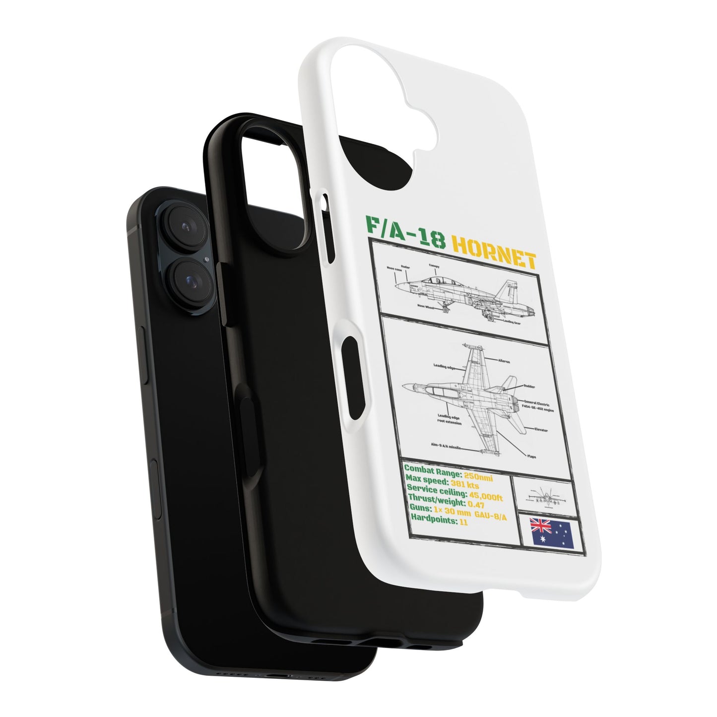 F/A-18 Hornet Schematic edition phone case (RAAF Colour-Way)