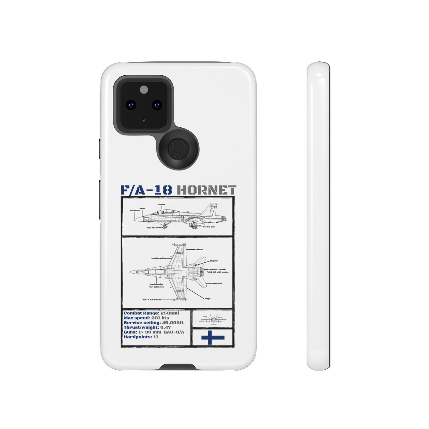 F/A-18 Hornet Schematic edition phone case (FAF Colour-Way)