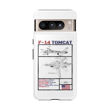 F-14 Tomcat Schematic edition phone case (USAF Colour-Way)