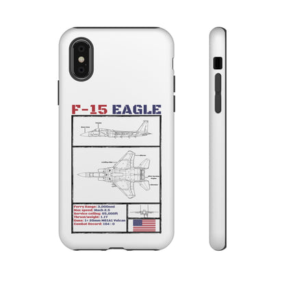 F-15 Schematic edition phone case