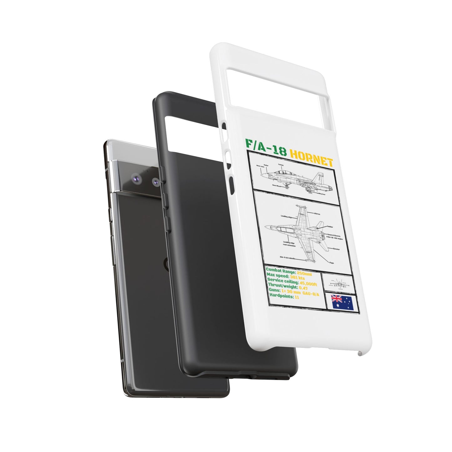F/A-18 Hornet Schematic edition phone case (RAAF Colour-Way)