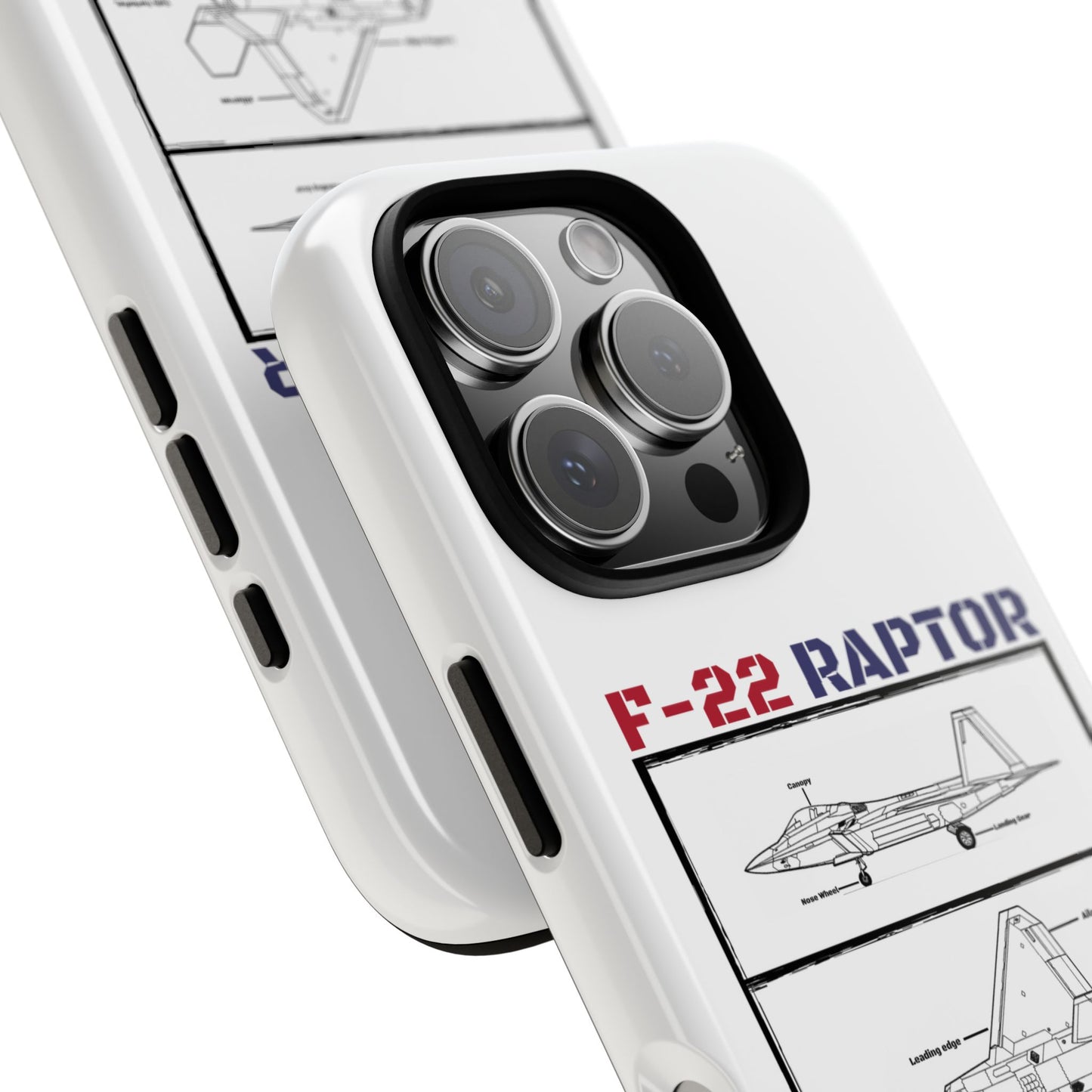 F-22 Raptor Schematic edition phone case (USAF Colour-Way)