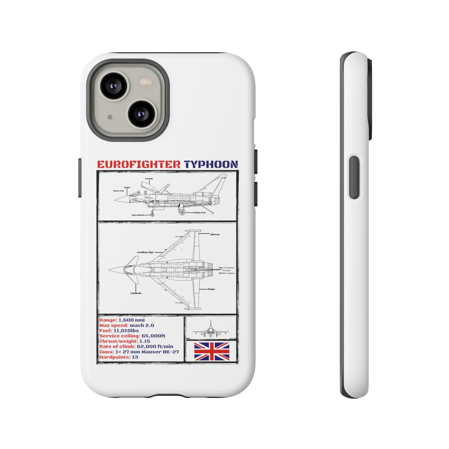 Eurofighter Typhoon Rigid Phone Case (RAF colour-ways)