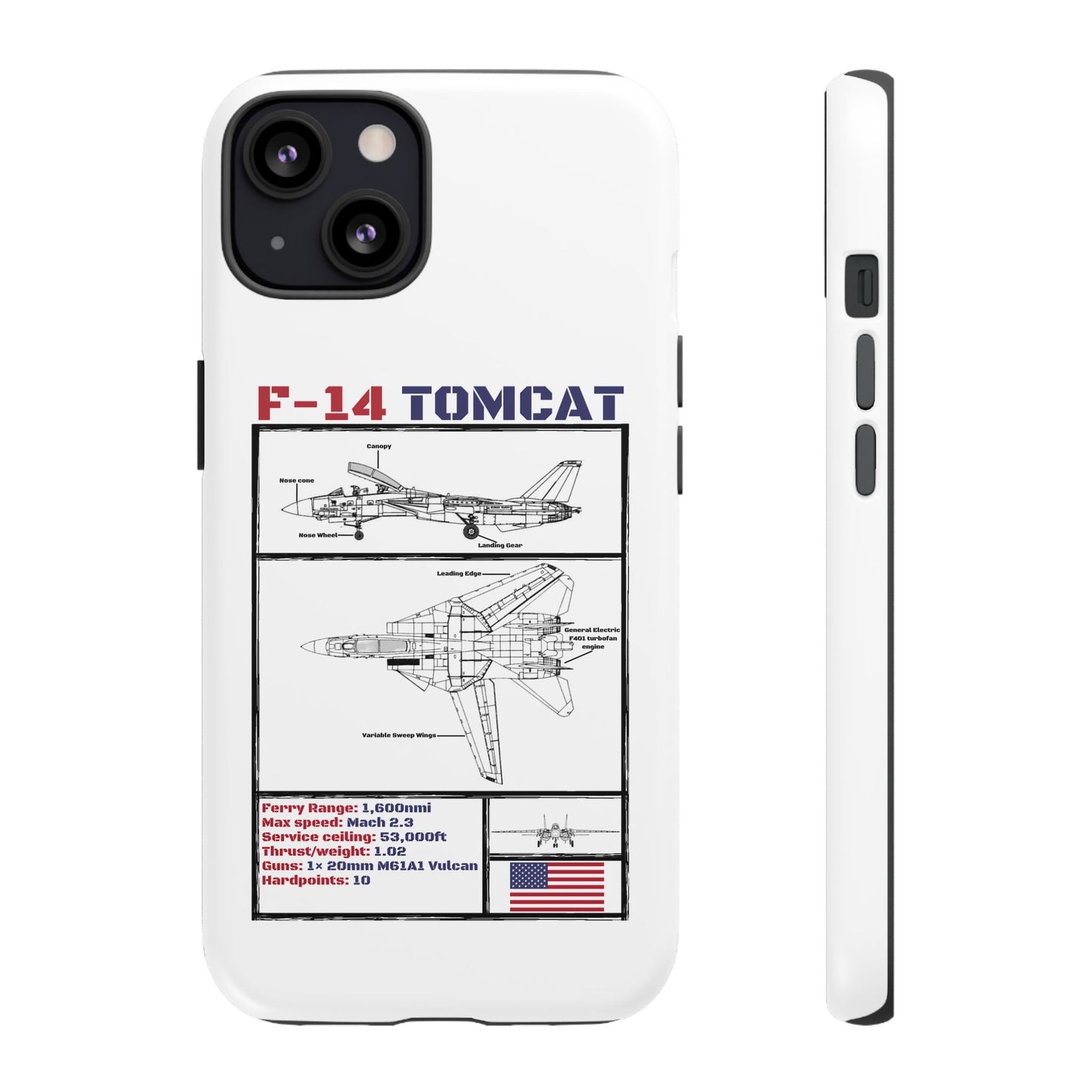 F-14 Tomcat Schematic edition phone case