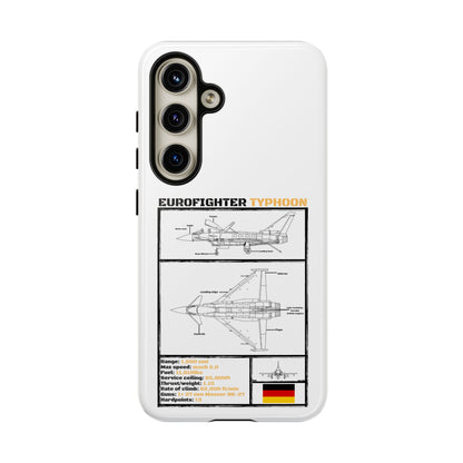 Eurofighter typhoon Schematic edition phone case (Luftwaffe Colour-Way)