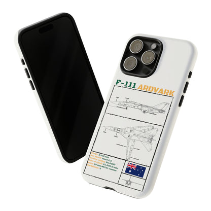 F111 Aardvark  Schematic Durable Phone Case (RAAF colouways)