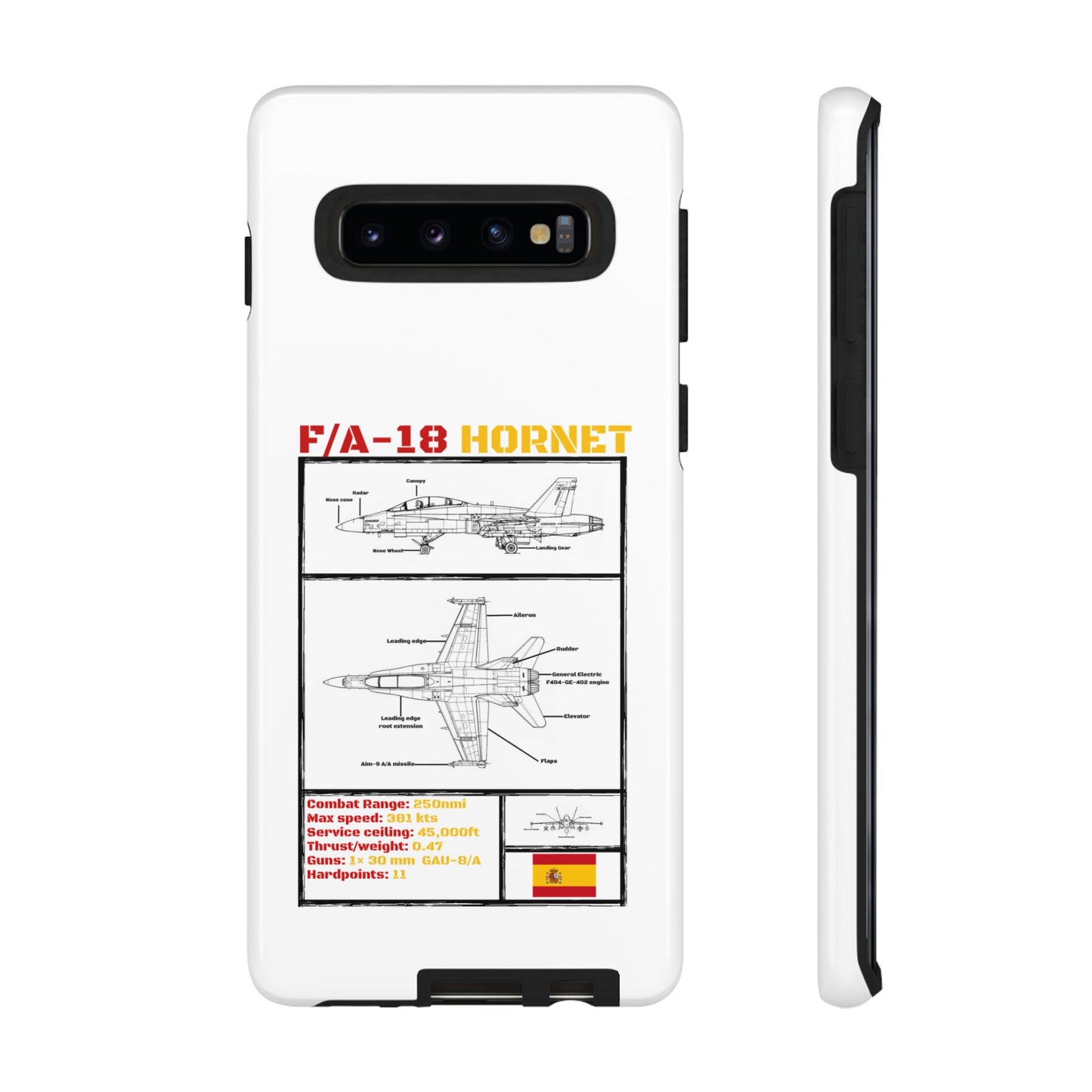 F/A-18 Hornet Schematic edition phone case (EDA Colour-Way)