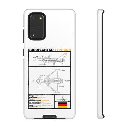 Eurofighter typhoon Schematic edition phone case (Luftwaffe Colour-Way)