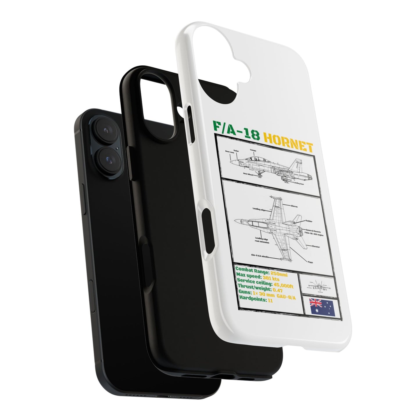 F/A-18 Hornet Schematic edition phone case (RAAF Colour-Way)